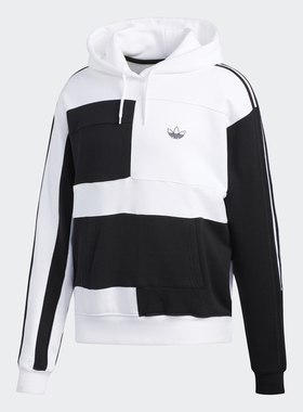 Adidas/阿迪达斯正品 三叶草 ASYMM BLOCK HDY 男子套头衫 ED5600