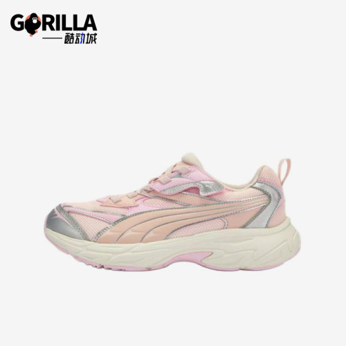 Puma/彪马正品Morphic织物复古儿童白粉色经典运动鞋406208-04