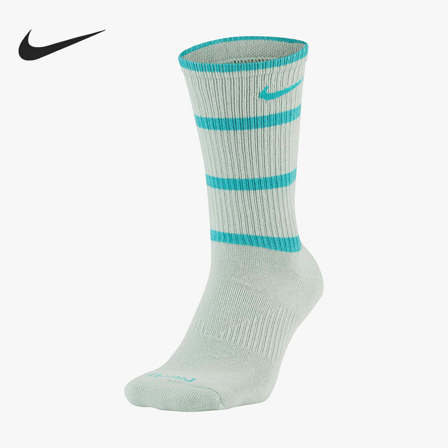 Nike/耐克正品新款男女条纹运动透气中筒袜一双装DC3534-302