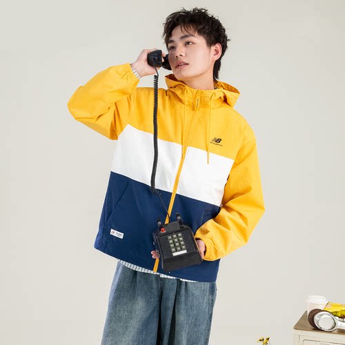 New Balance/NB正品秋季男女休闲连帽梭织夹克外套5AD38011-YL