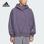 阿迪达斯正品 FOS KNIT Adidas JACKET男士 宽松连帽外套KC0172