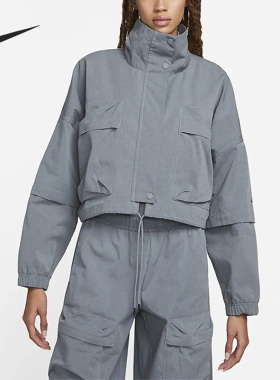 Nike/耐克正品夏季女子不易撕裂短款工装口袋外套DV8488-050
