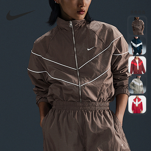 320 2025女士梭织立领宽松运动户外外套FV6305 Nike 耐克正品