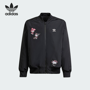 Adidas 三叶草卡通印花联名大童夹克外套IS0835 阿迪达斯官方正品