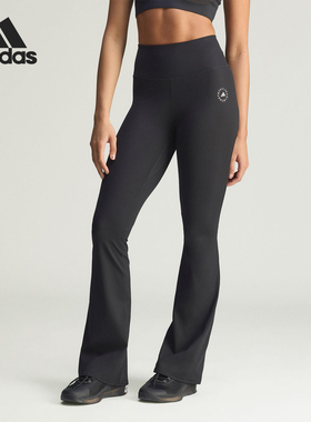 Adidas/阿迪达斯官方正品2025冬季款女士高腰运动紧身长裤KF9109