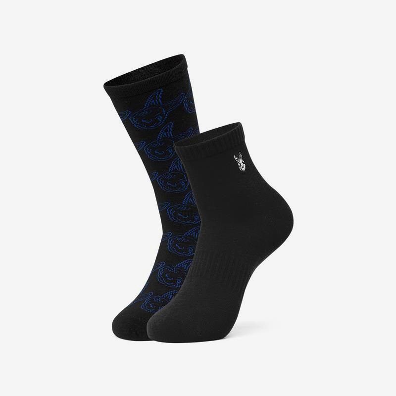 Skechers/斯凯奇正品当季新款男女同款透气运动长袜混合2双装