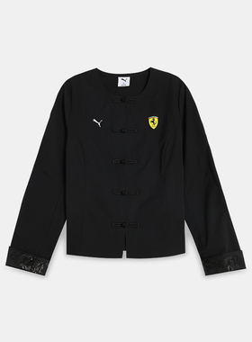 Puma/彪马正品FERRARI女士运动时尚新中式盘扣唐装外套634326-01