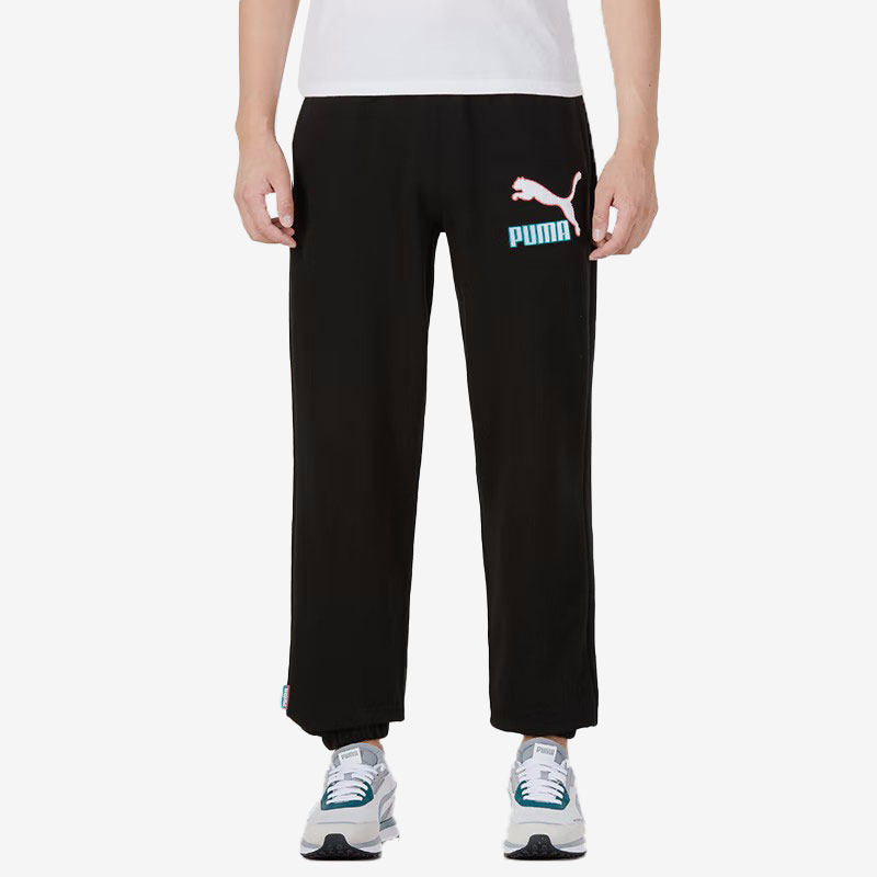Puma/彪马官方正品秋季新款男子运动跑步休闲小脚长裤537747-01