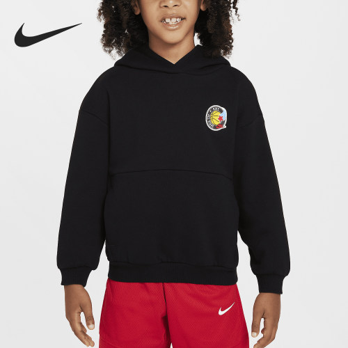 Nike/耐克正品Icon小童针织户外套头印花连帽卫衣IB5827-010