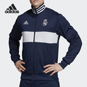 男士 Adidas 阿迪达斯正品 运动Logo复古运动立领外套DX8709