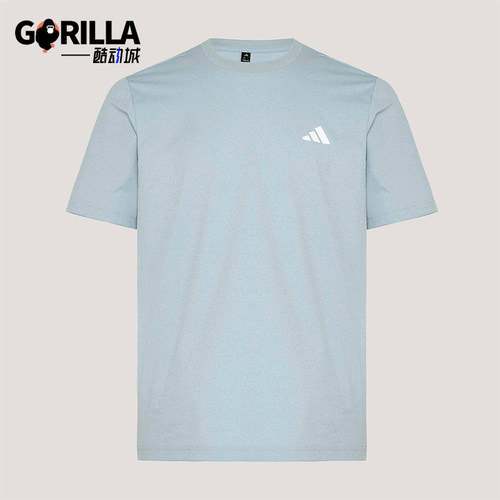 Adidas/阿迪达斯正品S SMALL LOGO T男女经典透气通勤T恤KU6402