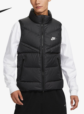 Nike/耐克正品当季款男士保暖运动立领羽绒马甲FB8184-010