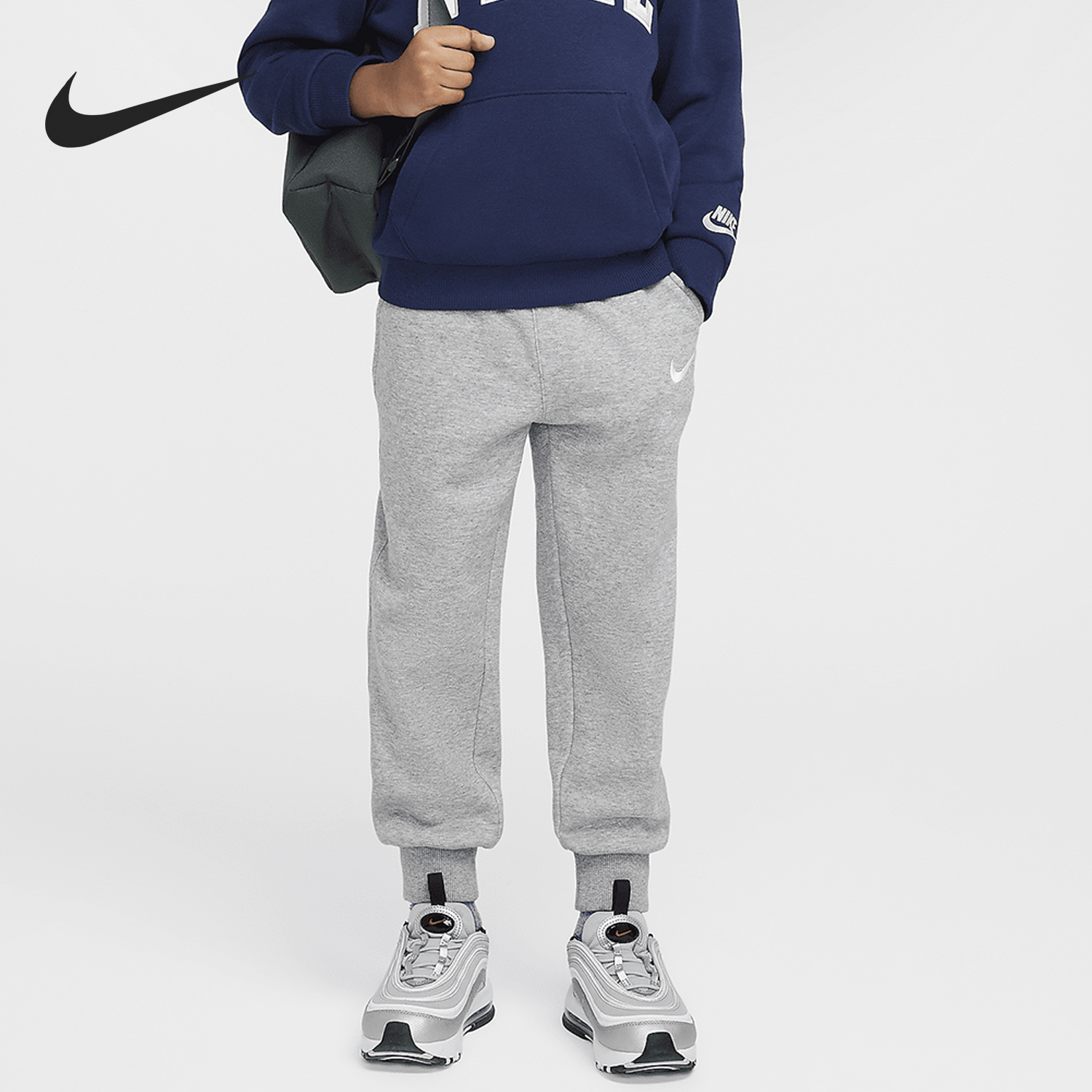 Nike/耐克正品冬新款小童针织加绒休闲束脚运动裤IB2555-063