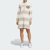 连衣裙IN1063 26夏女子撞色条纹长袖 Adidas 阿迪达斯正品