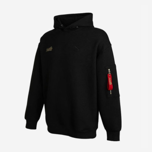 彪马官方正品 新款 Puma 当季 男士 针织宽松连帽套头卫衣621827