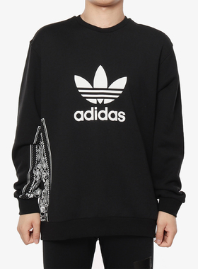 Adidas/阿迪达斯正品 BANDANA CR.NECK 男子休闲运动套头衫DV2013