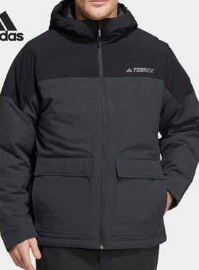 Adidas/阿迪达斯正品休闲男子时尚潮流运动保暖棉服 HE7329