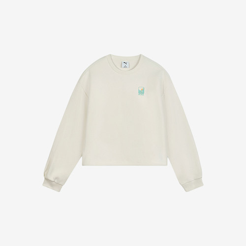 Puma/彪马正品ESSWARDROBEHCCREW女速干经典圆领卫衣633877-87