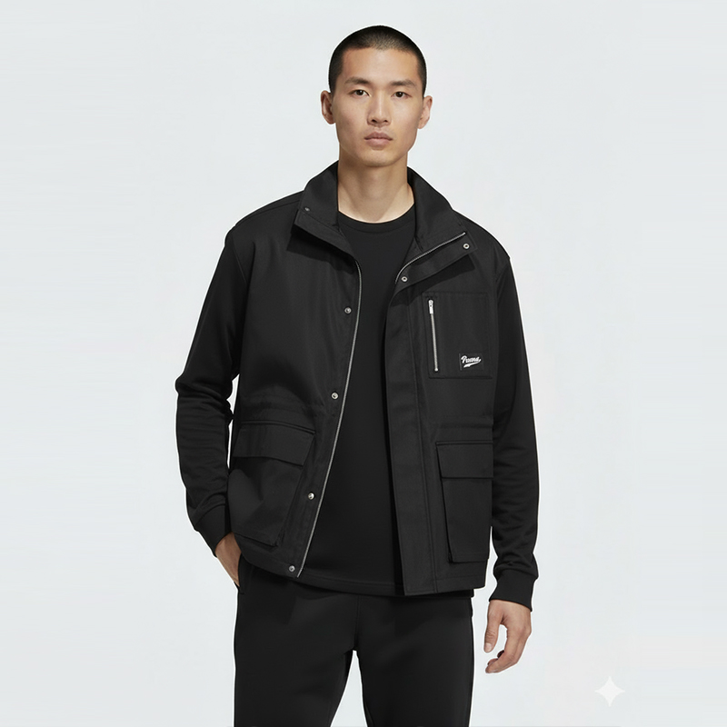Puma/彪马正品运动男女同款休闲工装时尚翻领防风梭织外套