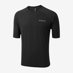 Adidas/阿迪达斯正品圆领T恤男吸汗速干简约经典休闲短袖KQ5302