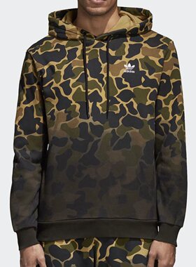 Adidas/阿迪达斯正品三叶草男子休闲运动连帽卫衣CE1547