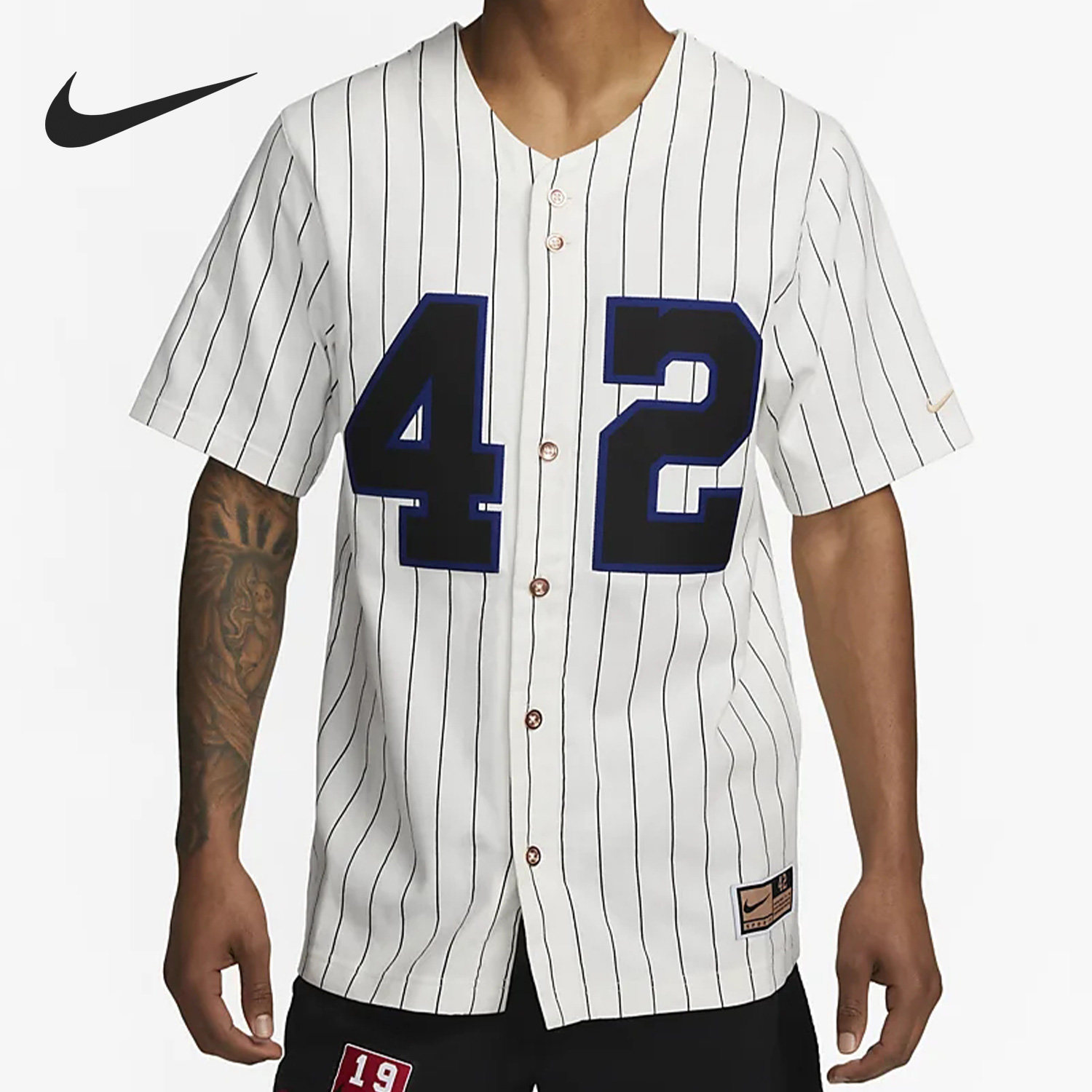 Nike/耐克正品新款棒球衬衫男子运动短袖T恤FJ2291-121