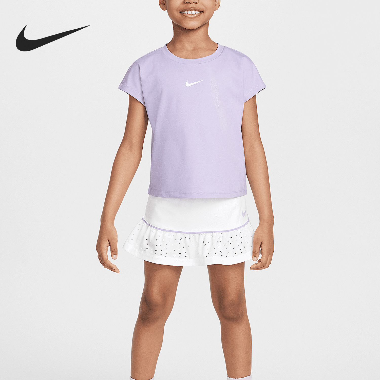 Nike/耐克正品Dri-FIT 小童针织户外休闲蝙蝠套装II3579-100