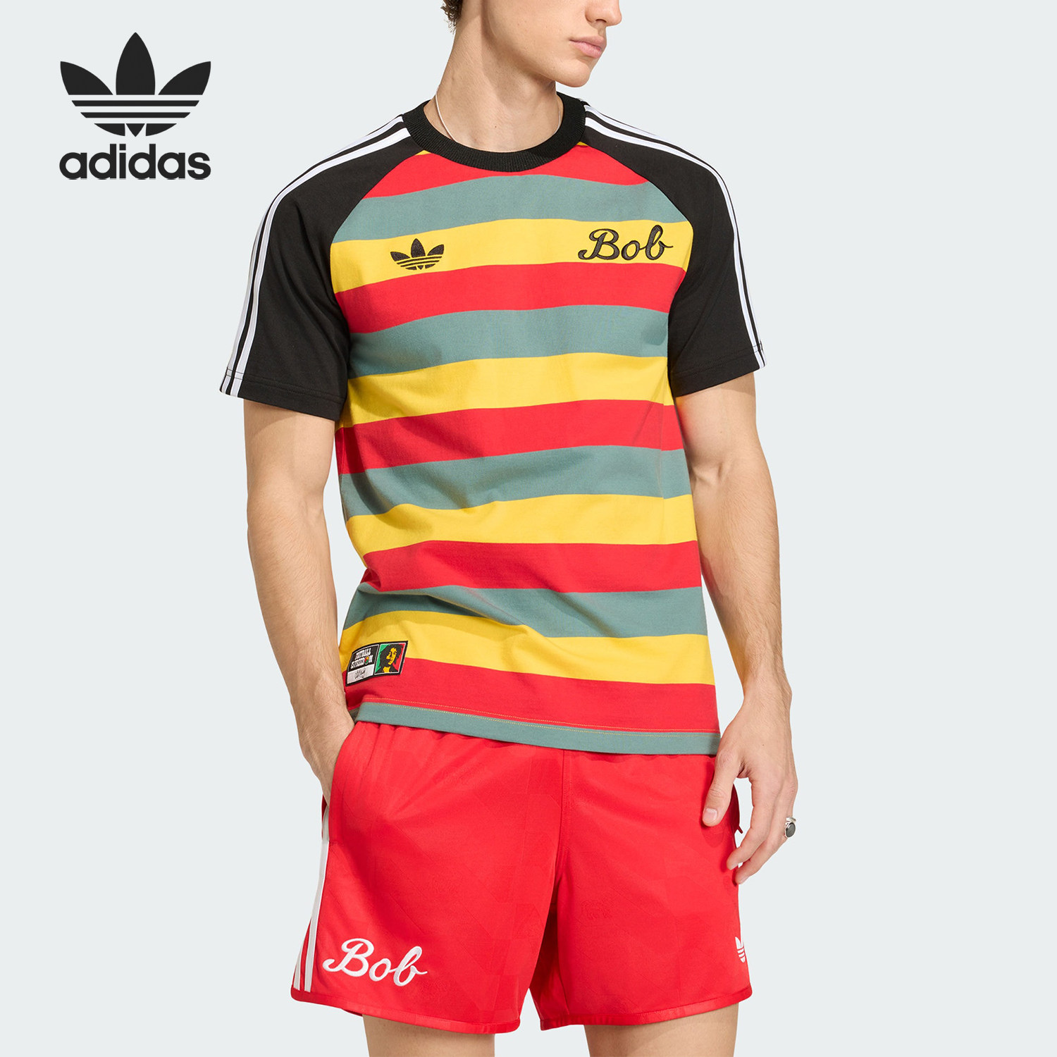 Adidas/阿迪达斯官方正品三叶草男士足球休闲运动短袖T恤JY5212