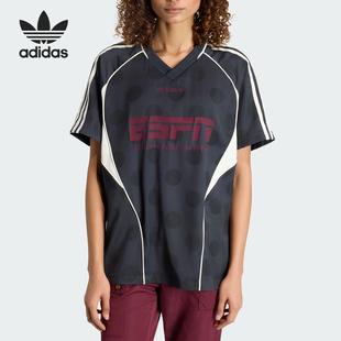 Adidas/阿迪达斯官方正品三叶草女士街头风波点运动短袖T恤KV1189