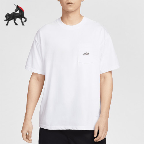 Nike/耐克正品夏季新款男士宽松透气圆领经典短袖T恤IB1383-100