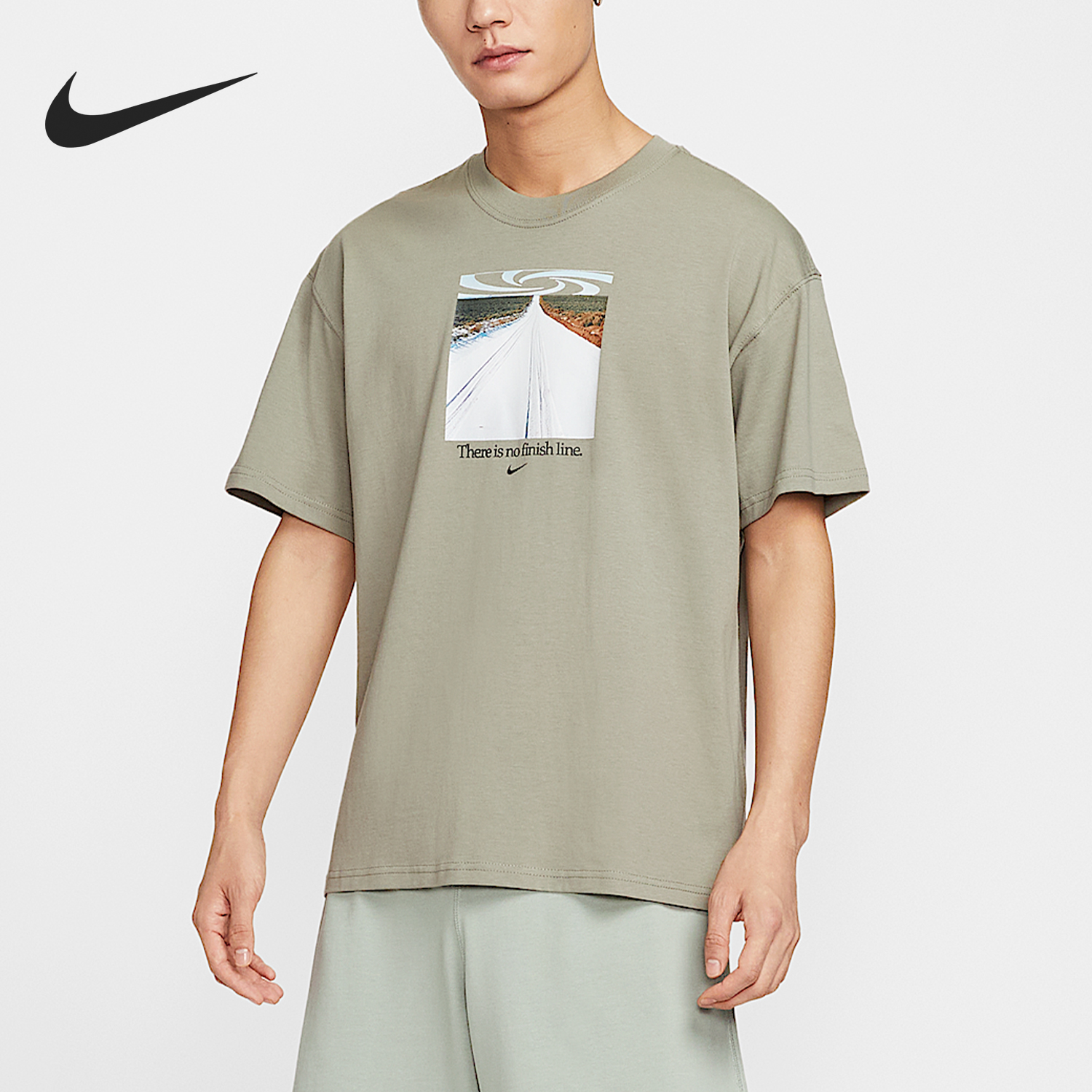 Nike/耐克正品Sportswear 男士圆领休闲运动套头短袖HQ9269-320