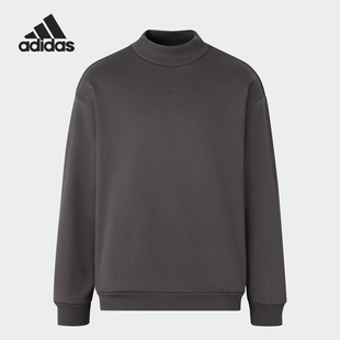 Adidas 篮球加绒情侣针织运动圆领卫衣IX1966 阿迪达斯正品