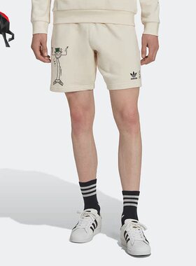 Adidas/阿迪达斯正品夏季三叶草男子休闲运动短裤 HL9237