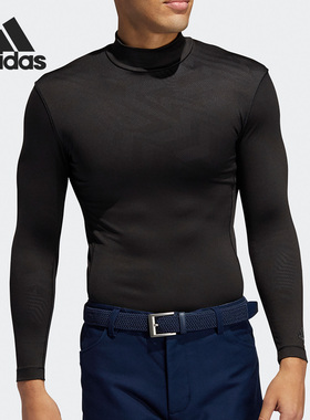 Adidas/阿迪达斯正品男子高尔夫运动弹力长袖打底衫 FS7033