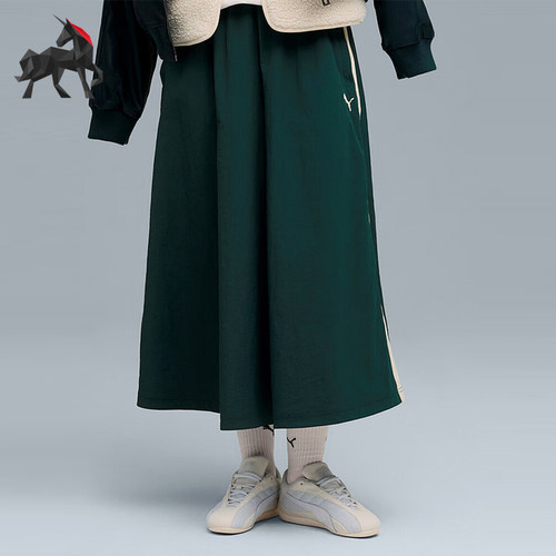 Puma/彪马正品2025秋季款女士透气宽松高腰休闲半身裙634064-75