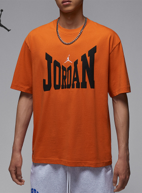 Nike/耐克正品JORDAN男士圆领运动休闲透气印花短袖HV3895-805