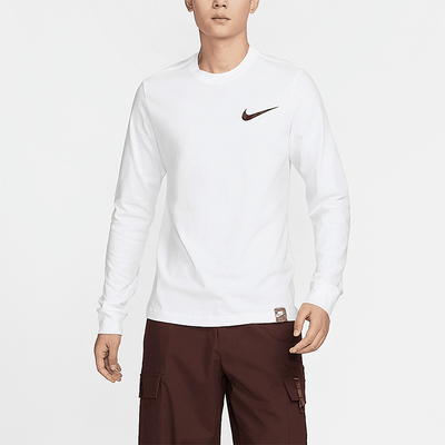 Nike/耐克正品新款男士篮球圆领图案宽松简约长袖FZ7957-100