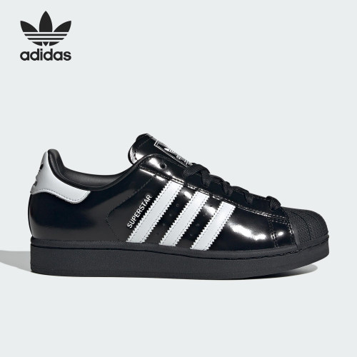 Adidas/阿迪达斯正品三叶草女士时尚低帮漆皮运动鞋JH7756