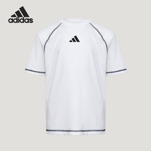 Adidas/阿迪达斯正品夏季儿童运动经典针织透气休闲短袖T恤KY8370