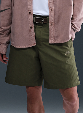 Nike/耐克官方正品2025男士运动刺绣透气耐穿日常短裤FZ5773-222