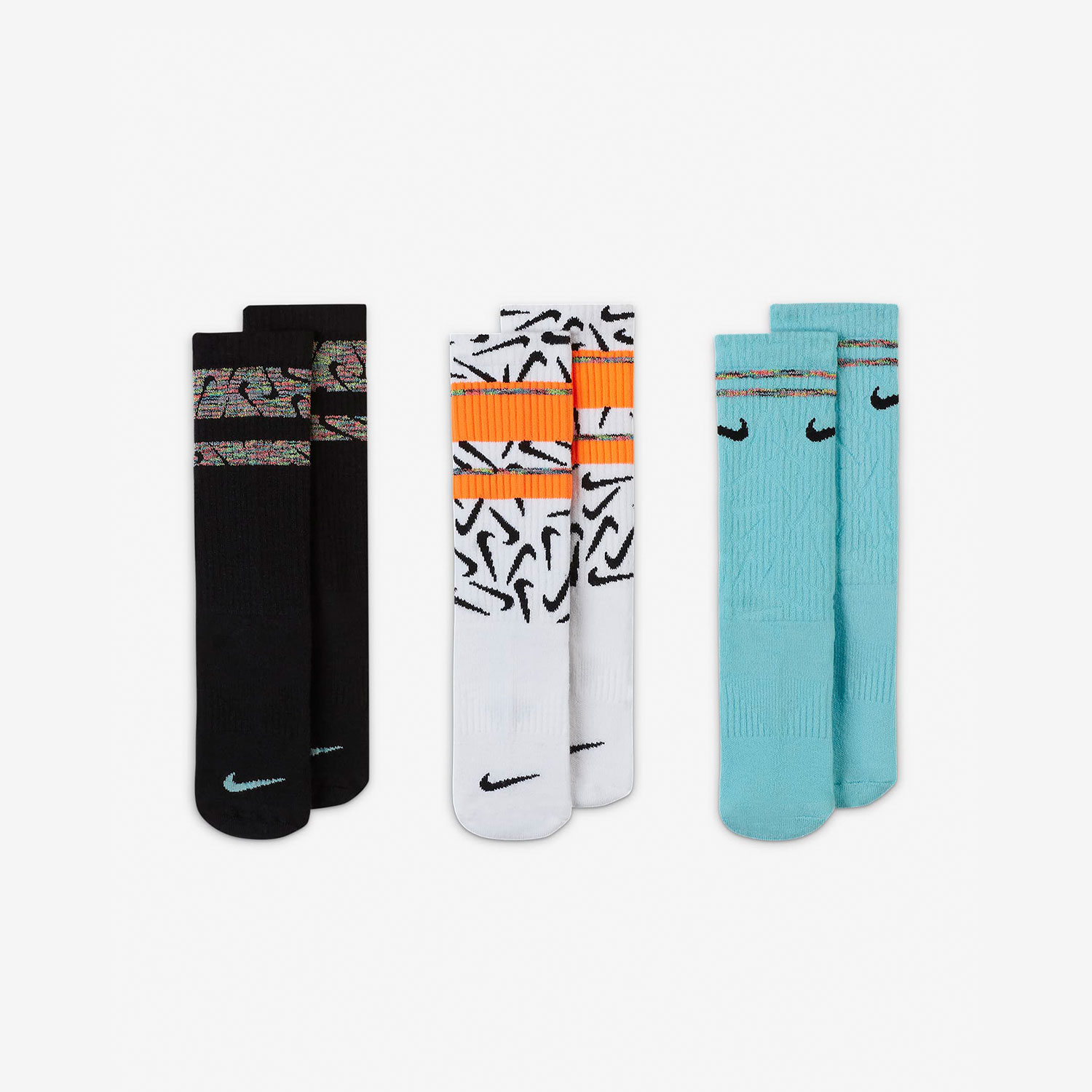 Nike/耐克正品休闲男女时尚潮流运动袜子三双装 DA2405-902