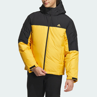 Adidas/阿迪达斯正品冬季男士防风保暖连帽拼接羽绒服IT8722