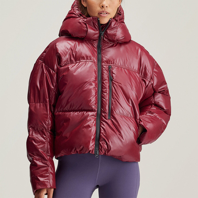 Adidas/阿迪达斯正品新款女士短款保暖连帽面包棉服IW3843