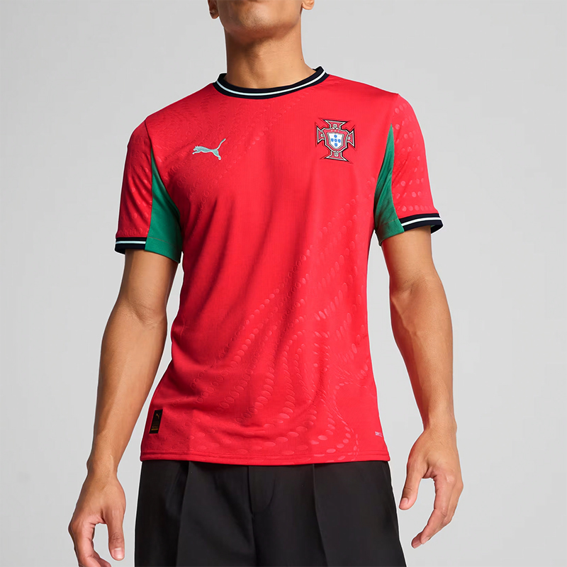 Puma/彪马官方正品葡萄牙女队主场球迷版男士短袖足球服780768-02