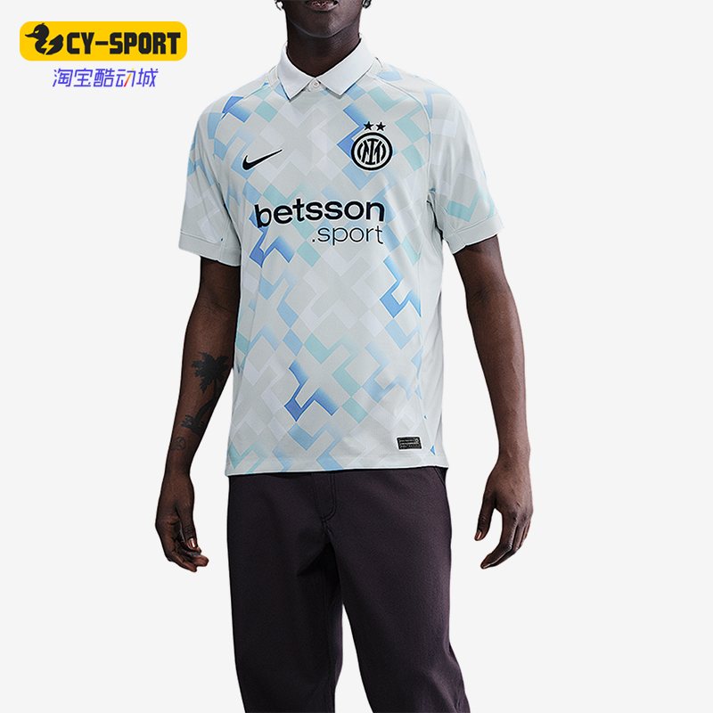 Nike/耐克正品Dri-FIT男士足球运动套头经典透气短袖HJ4604-497