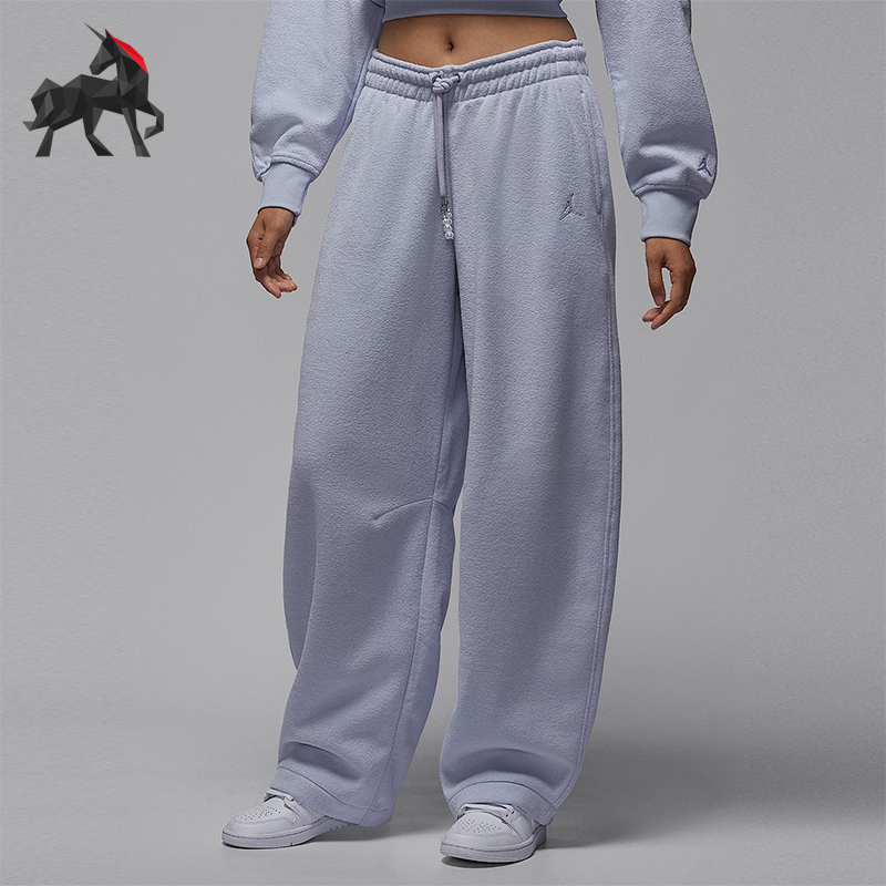 Nike/耐克正品JORDAN女士休闲宽松针织日常加绒长裤HV0330-057