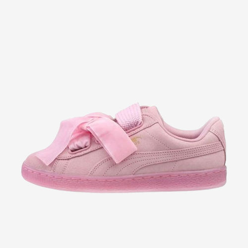 Puma彪马正品Suede Heart女子蝴蝶结低帮系带板鞋363229-02