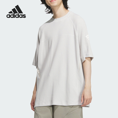 阿迪达斯男士运动宽松短袖