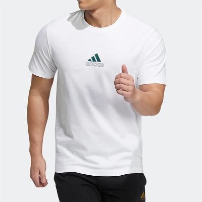 阿迪达斯短袖男子运动T恤