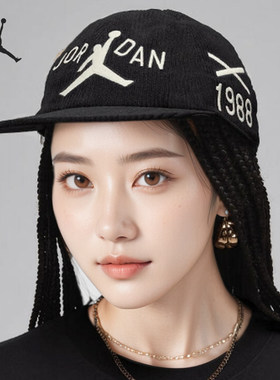 Nike/耐克正品JORDAN x Chanel Abney男女棒球帽HF3453-010
